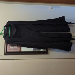 Ball bell bottom pants with slits in the side